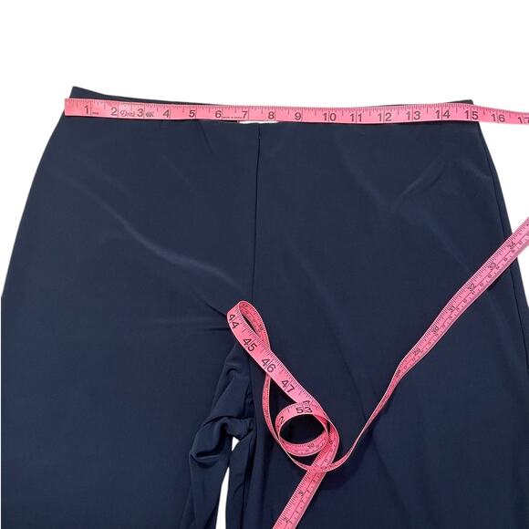 Sympli Stretch Jersey Straight Leg Pull On Pants Navy Blue Sz 10 Casual Travel - Picture 6 of 11